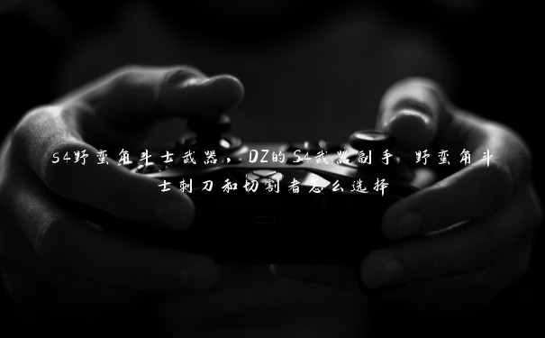 s4野蛮角斗士武器,DZ的S4武器副手 野蛮角斗士刺刀和切割者怎么选择 s4野蛮角斗士武器,DZ的S4武器副手 野蛮角斗士刺刀和切割者怎么选择
