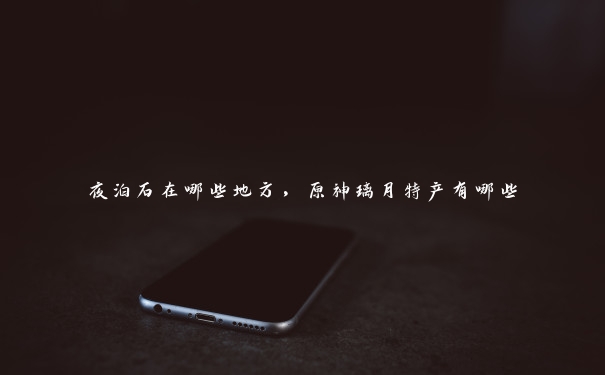 夜泊石在哪些地方,原神璃月特产有哪些 夜泊石在哪些地方,原神璃月特产有哪些