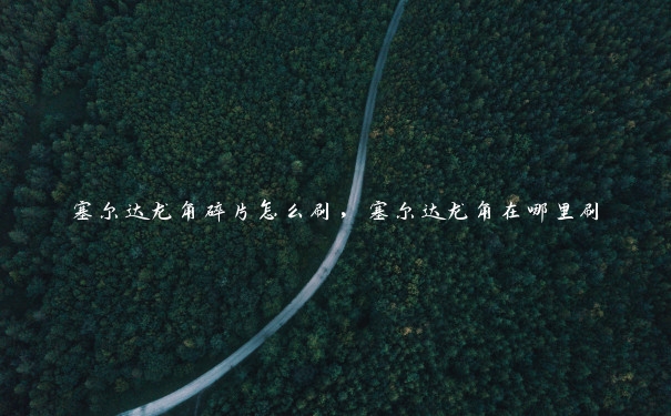 塞尔达龙角碎片怎么刷,塞尔达龙角在哪里刷 塞尔达龙角碎片怎么刷,塞尔达龙角在哪里刷