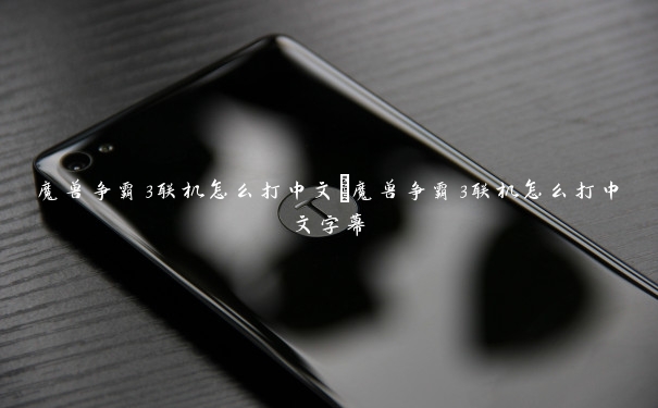 魔兽争霸3联机怎么打中文 魔兽争霸3联机怎么打中文字幕 魔兽争霸3联机怎么打中文 魔兽争霸3联机怎么打中文字幕