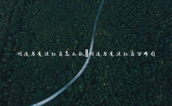 创造与魔法红马怎么抓_创造与魔法红马分布图 创造与魔法红马怎么抓_创造与魔法红马分布图